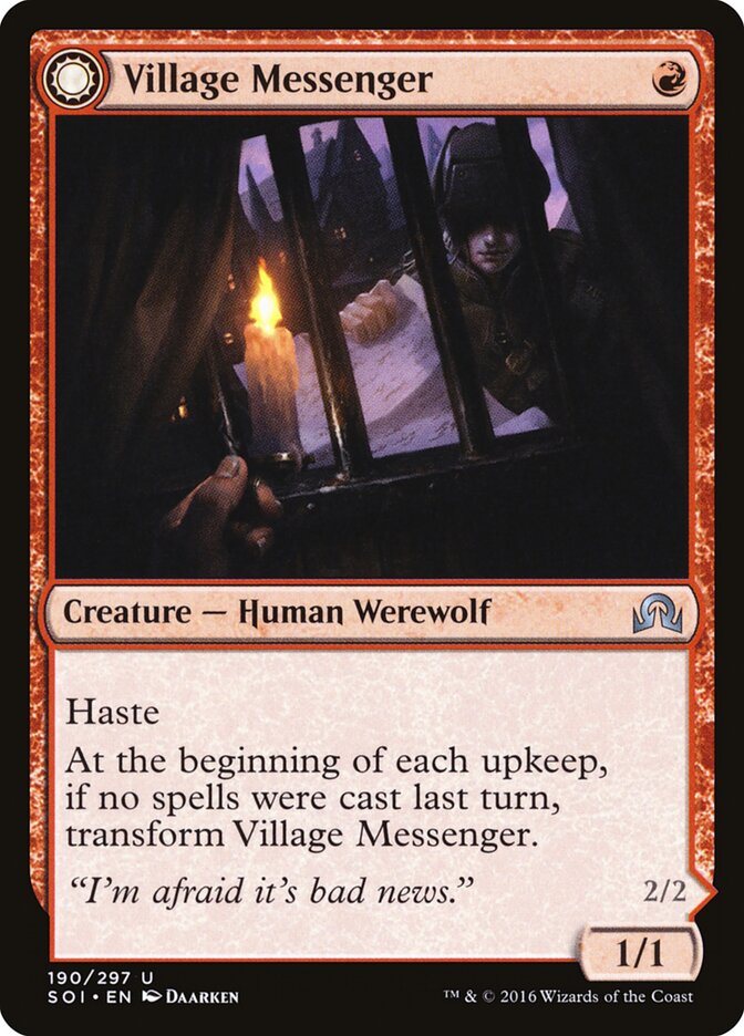 Village Messenger card front
