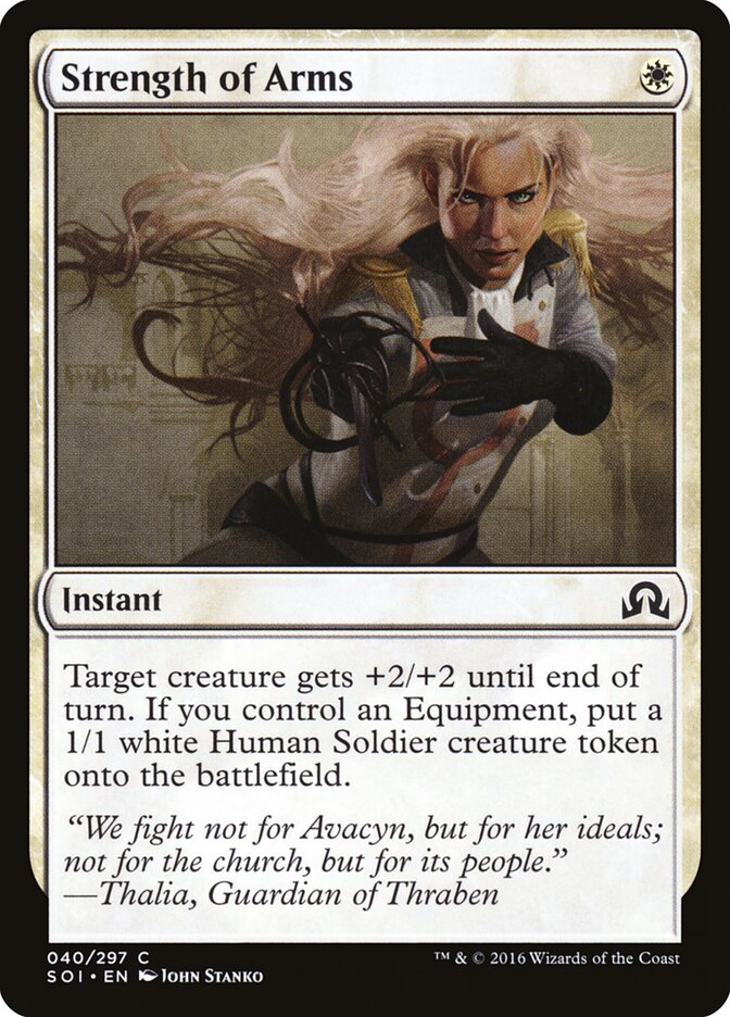 Strength of Arms card front