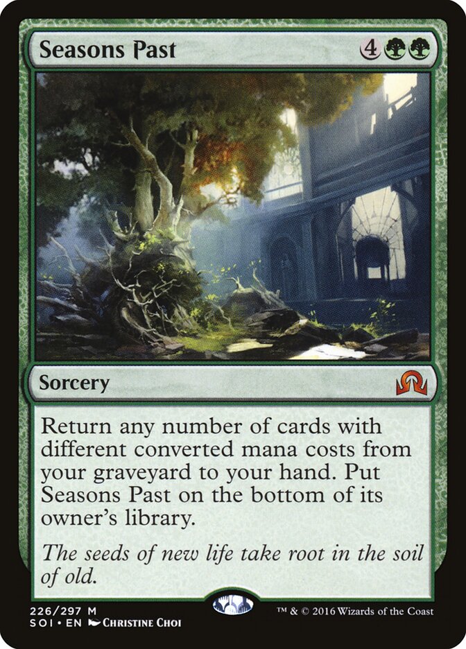 Seasons Past card front