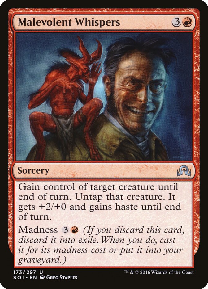 Malevolent Whispers card front