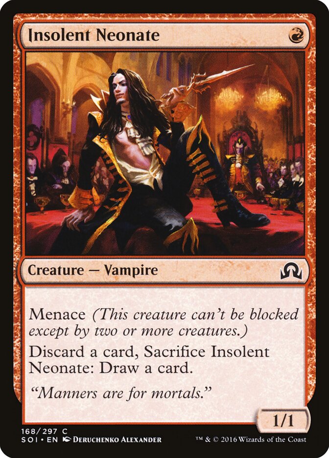 Insolent Neonate card front