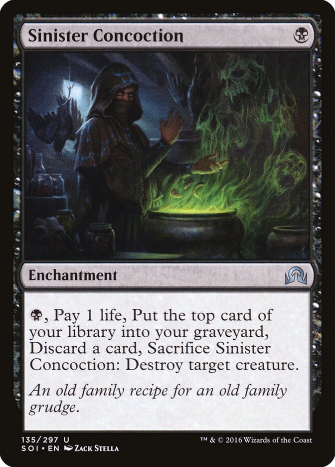 Sinister Concoction card front