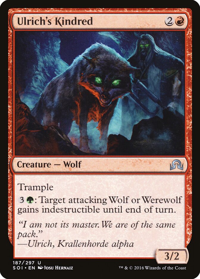 Ulrich's Kindred card front