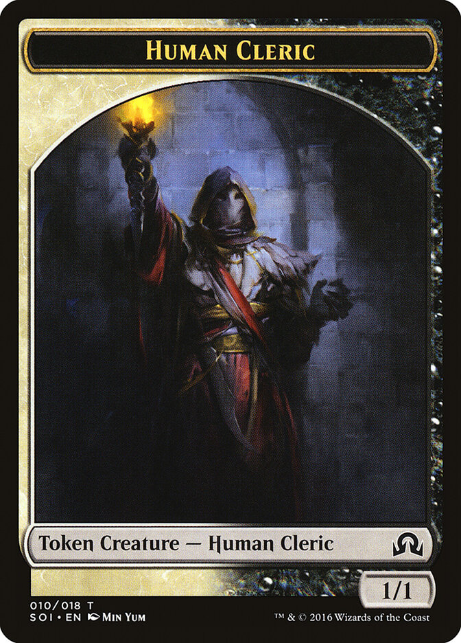Human Cleric card front