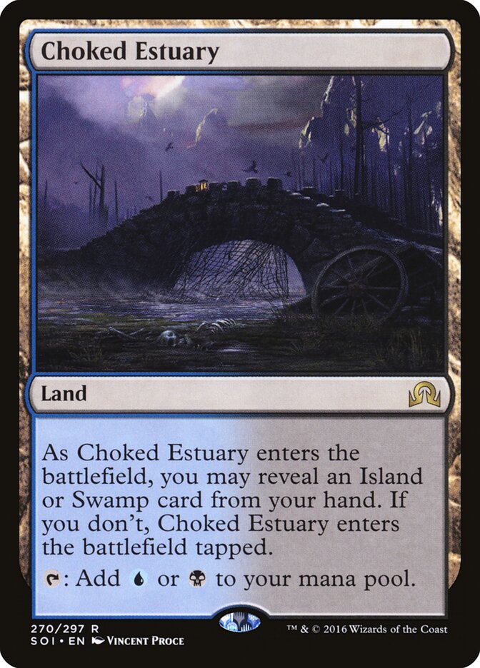 Choked Estuary card front