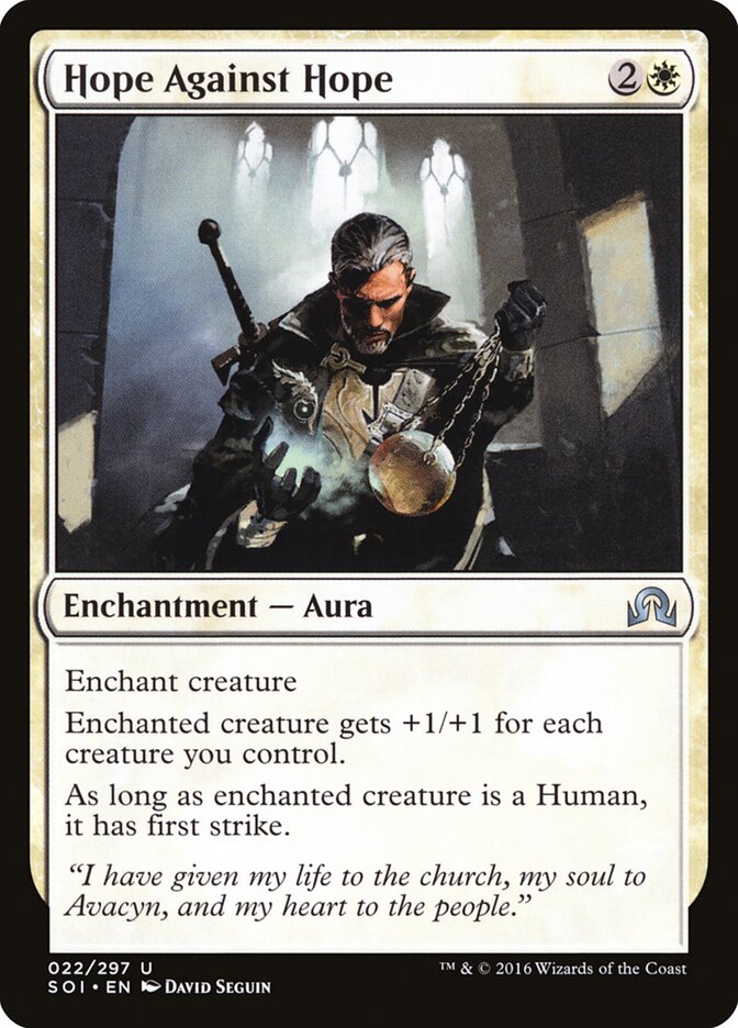 Hope Against Hope card front
