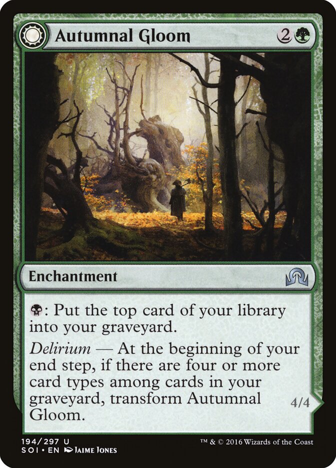 Autumnal Gloom card front