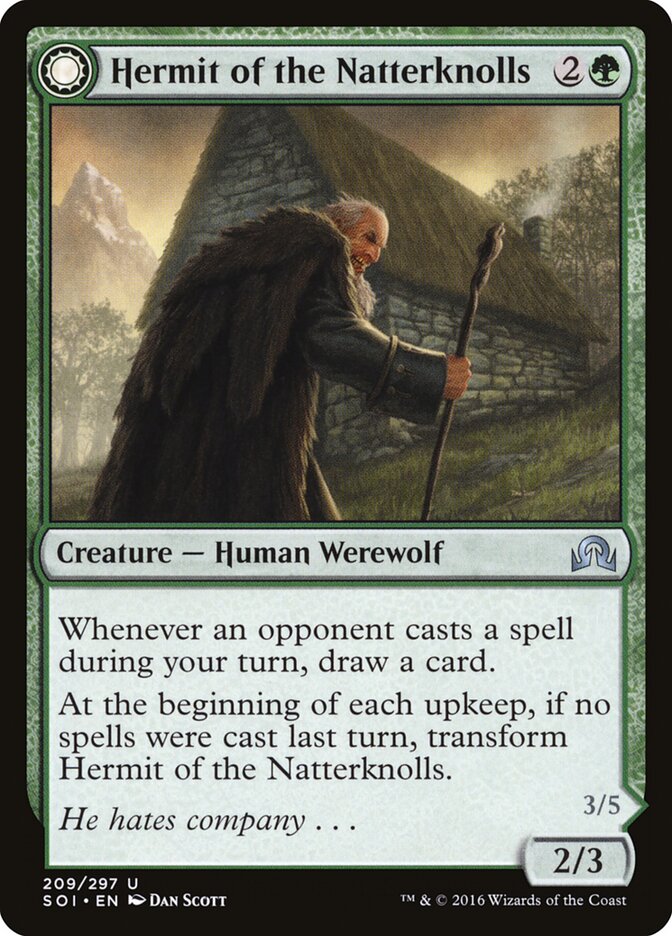 Hermit of the Natterknolls card front