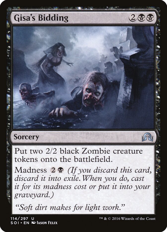 Gisa's Bidding card front