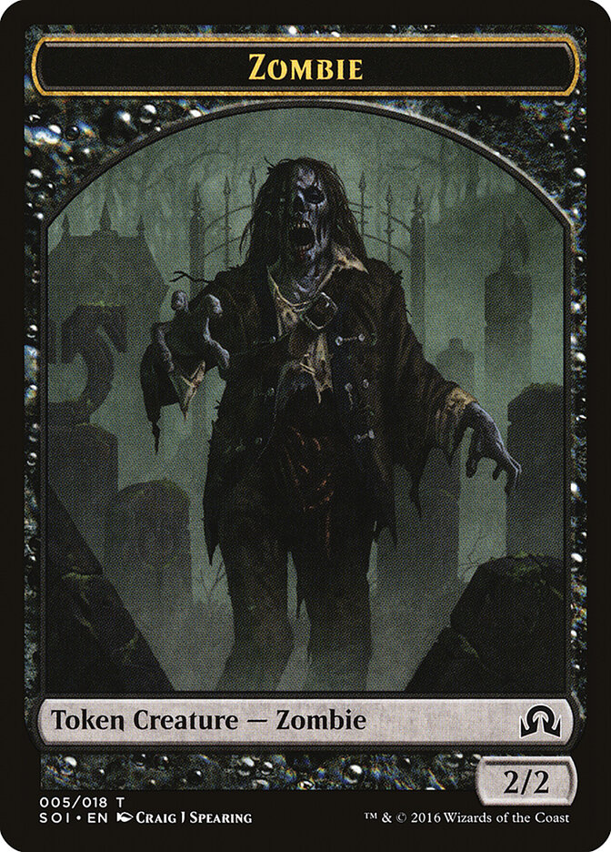 Zombie card front