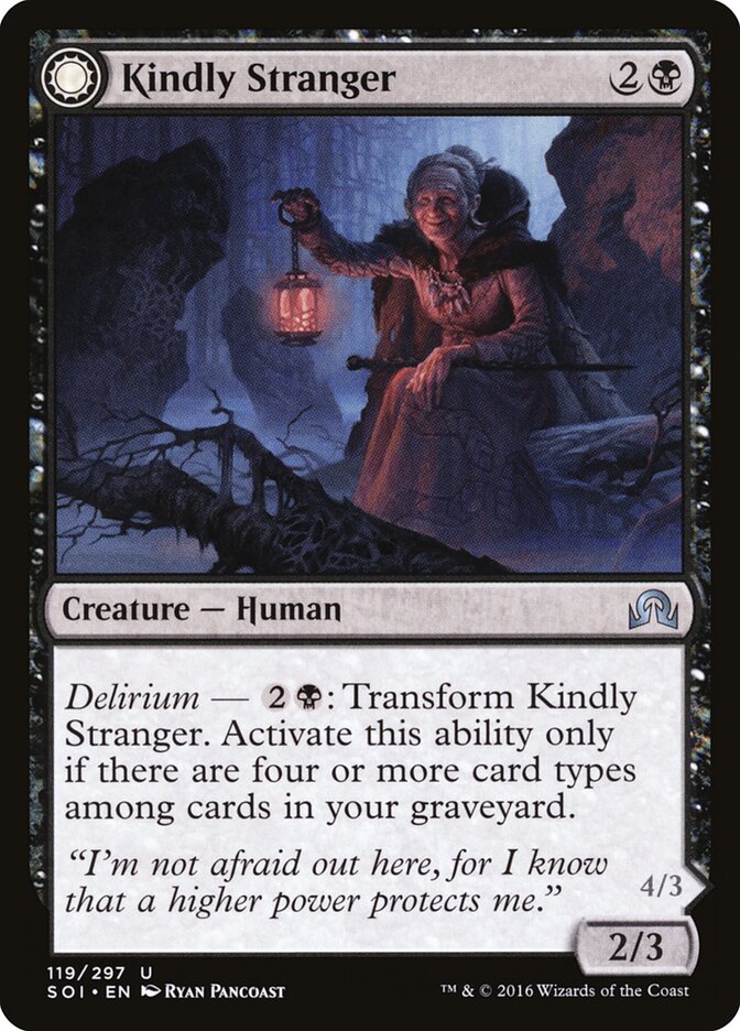 Kindly Stranger card front