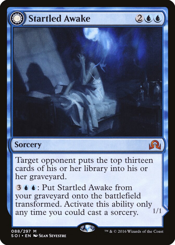 Startled Awake card front