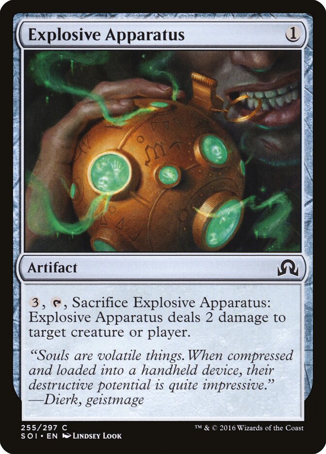 Explosive Apparatus card front