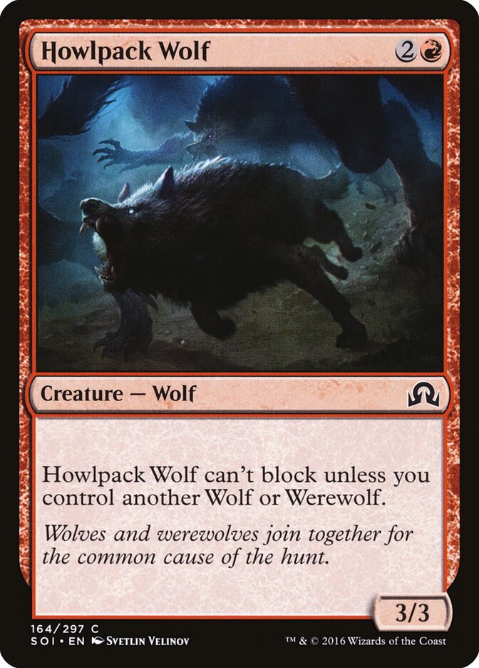 Howlpack Wolf card front