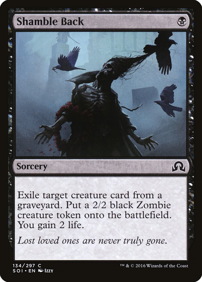 Shamble Back card front