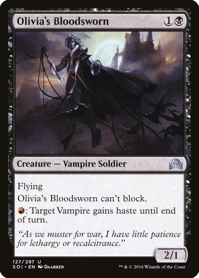 Olivia's Bloodsworn card front