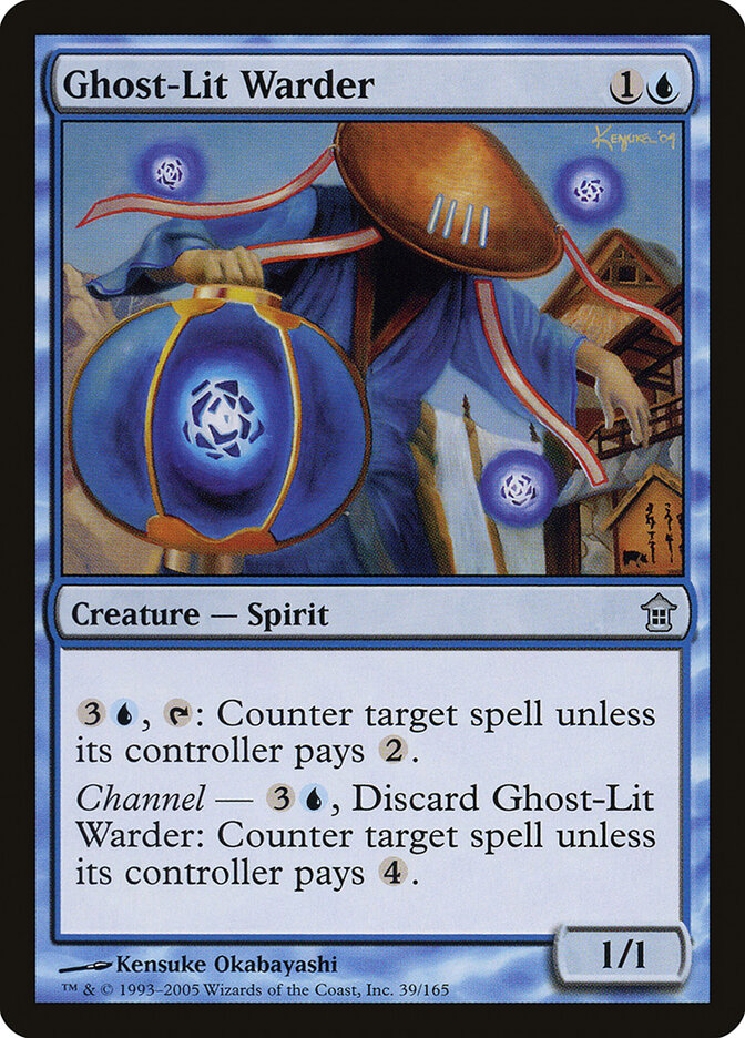 Ghost-Lit Warder card front