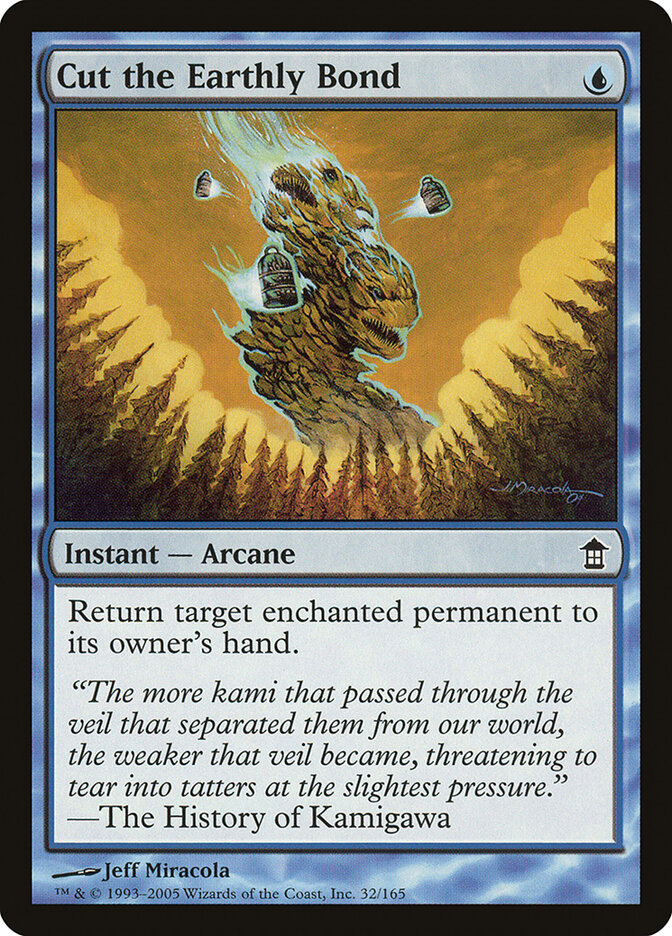 Cut the Earthly Bond card front