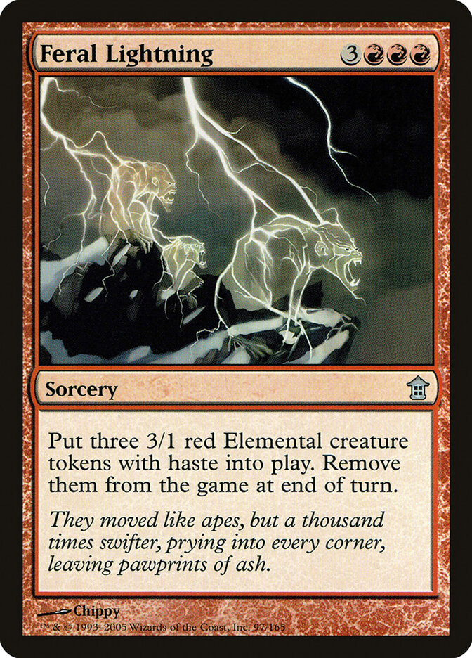 Feral Lightning card front