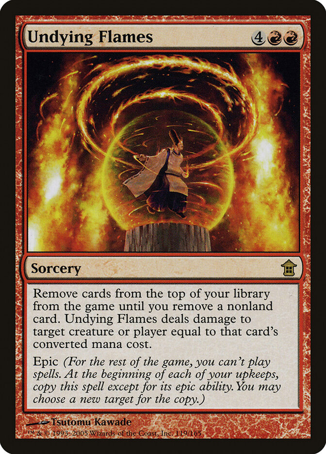 Undying Flames card front