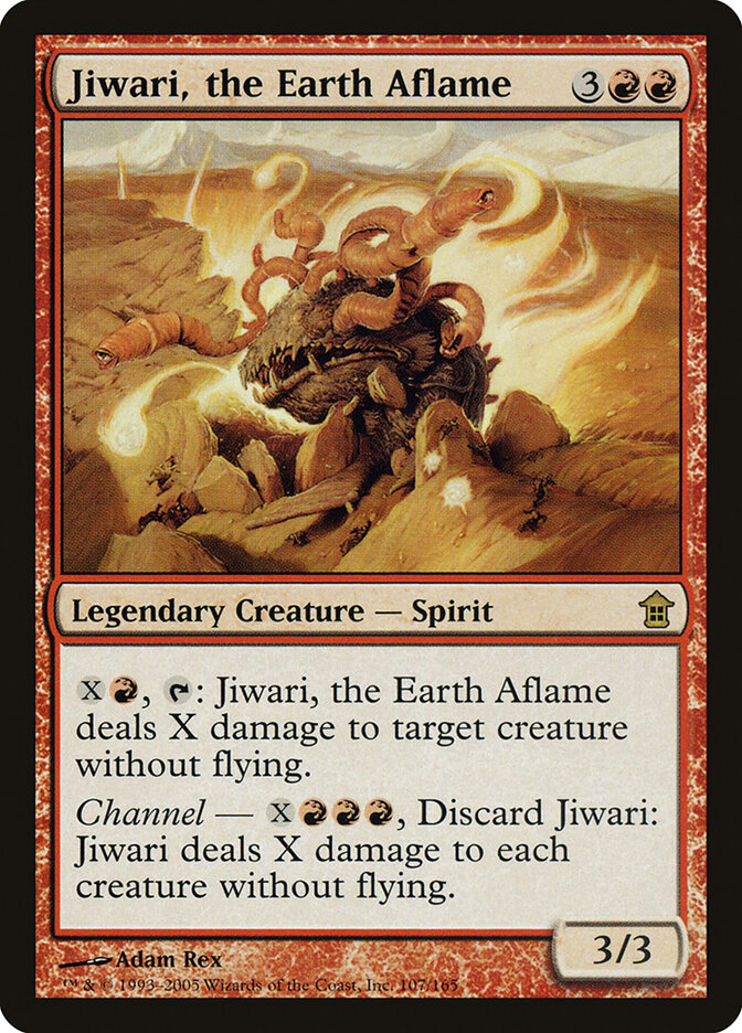 Jiwari, the Earth Aflame card front