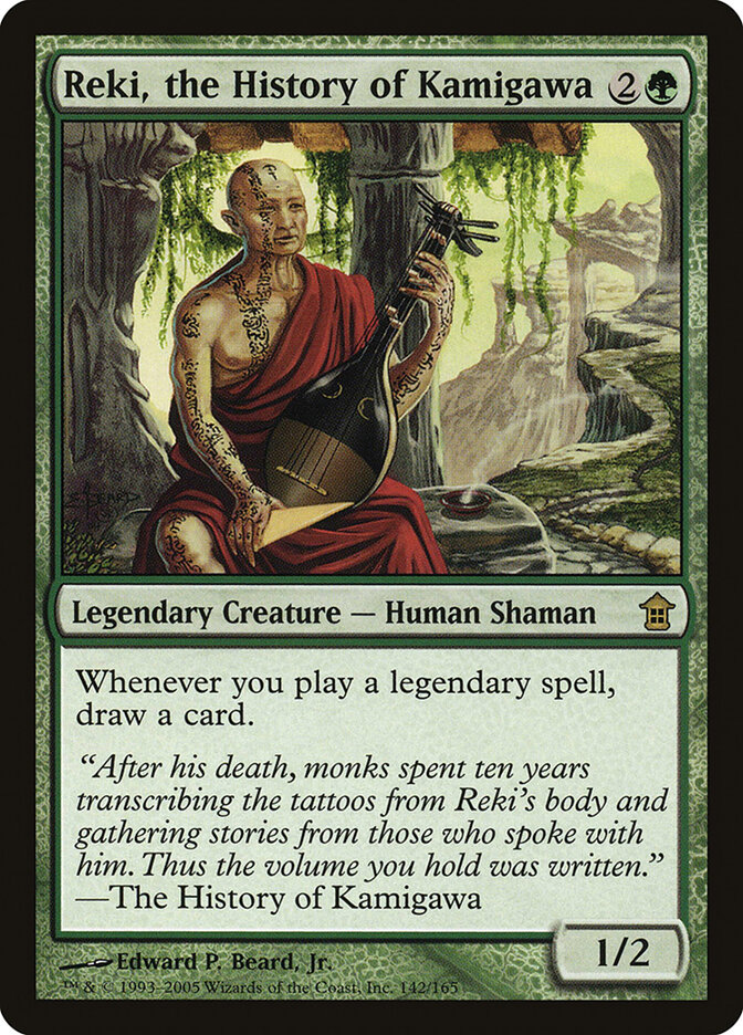 Reki, the History of Kamigawa card front