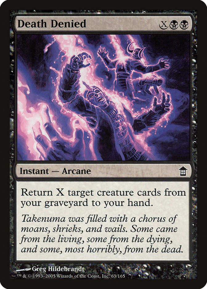 Death Denied card front