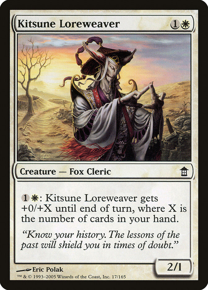 Kitsune Loreweaver card front