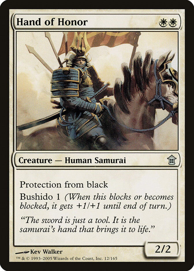 Hand of Honor card front