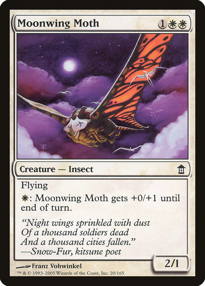 Moonwing Moth card front