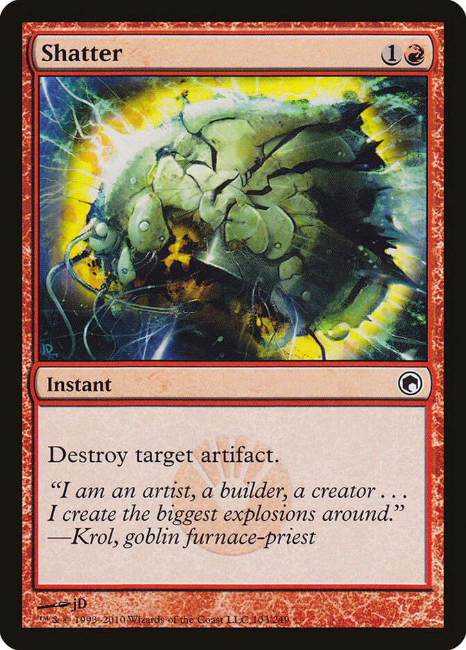 Shatter card front