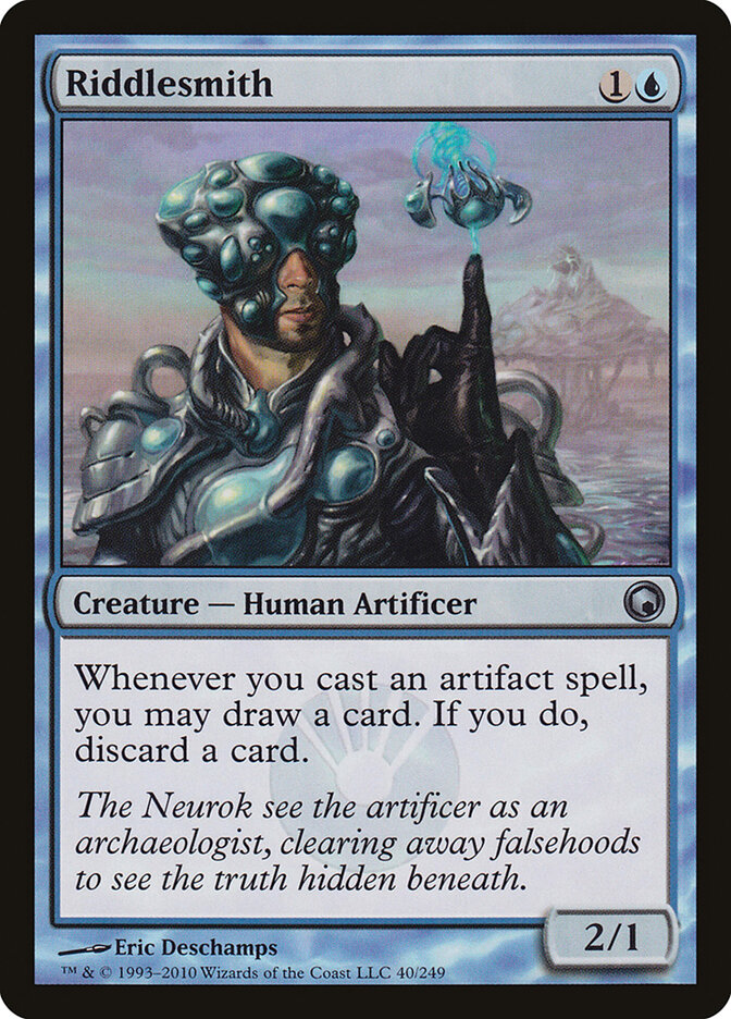 Riddlesmith card front