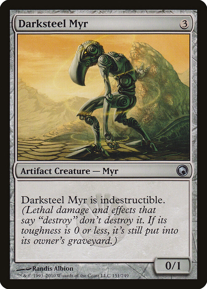 Darksteel Myr card front