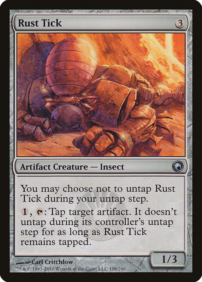 Rust Tick card front
