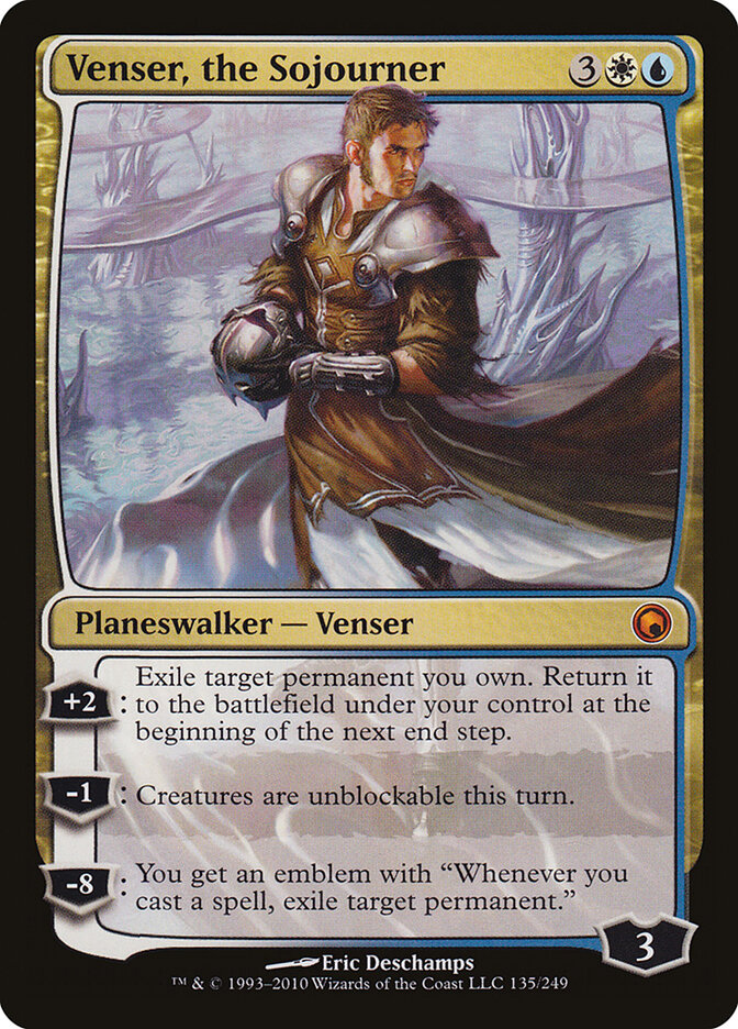 Venser, the Sojourner card front