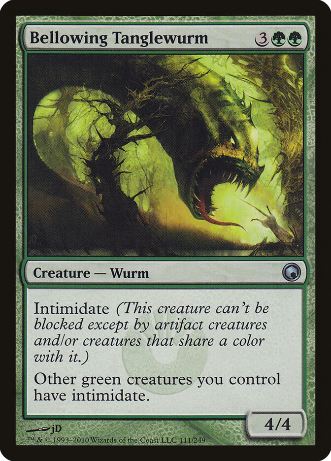 Bellowing Tanglewurm card front