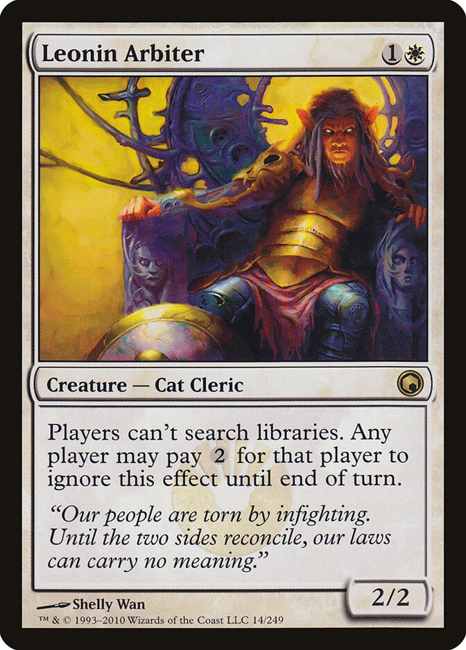Leonin Arbiter card front