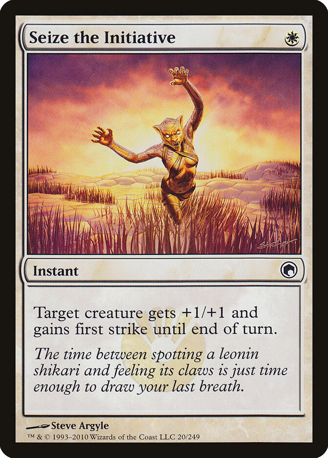 Seize the Initiative card front