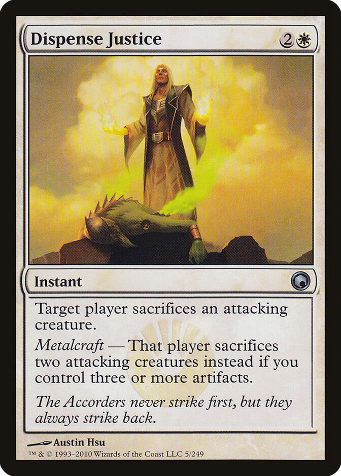 Dispense Justice card front