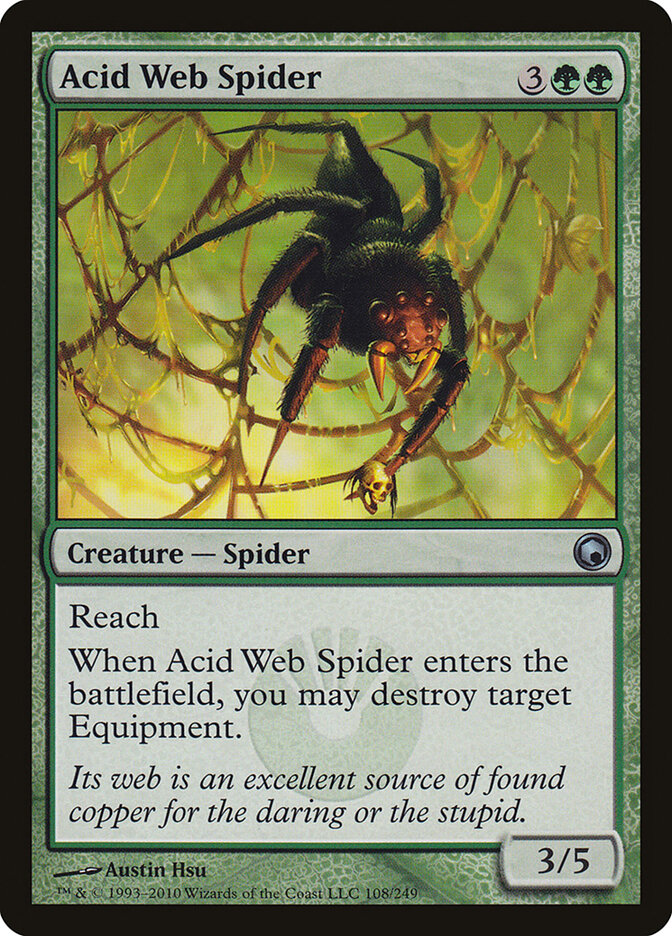 Acid Web Spider card front
