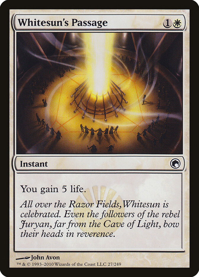 Whitesun's Passage card front