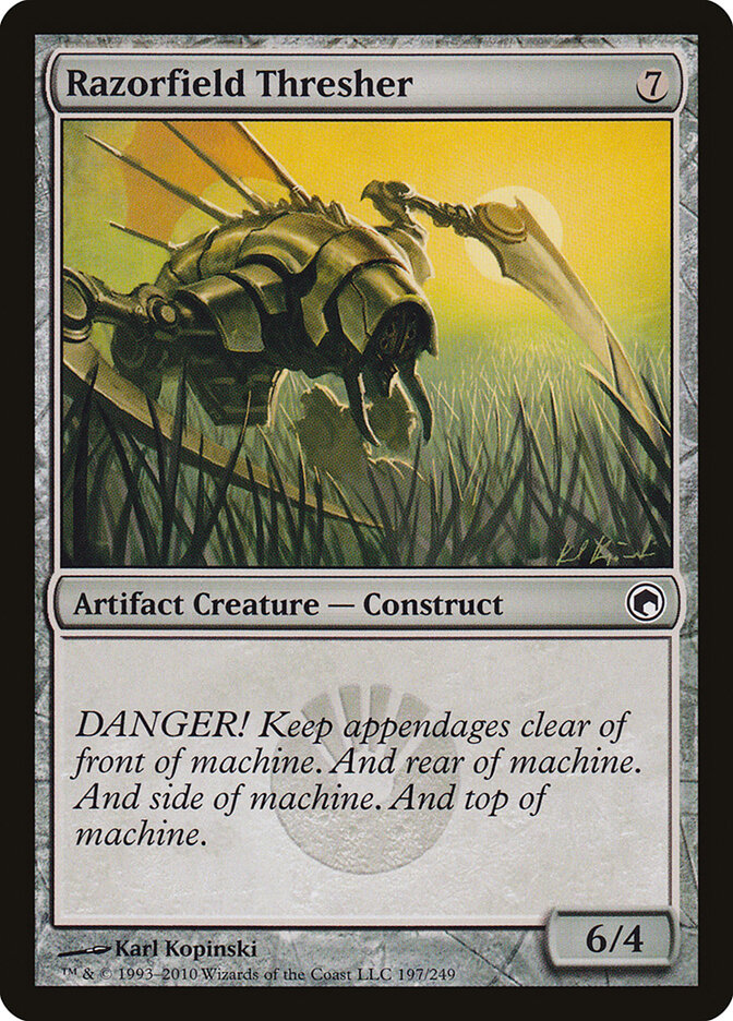 Razorfield Thresher card front