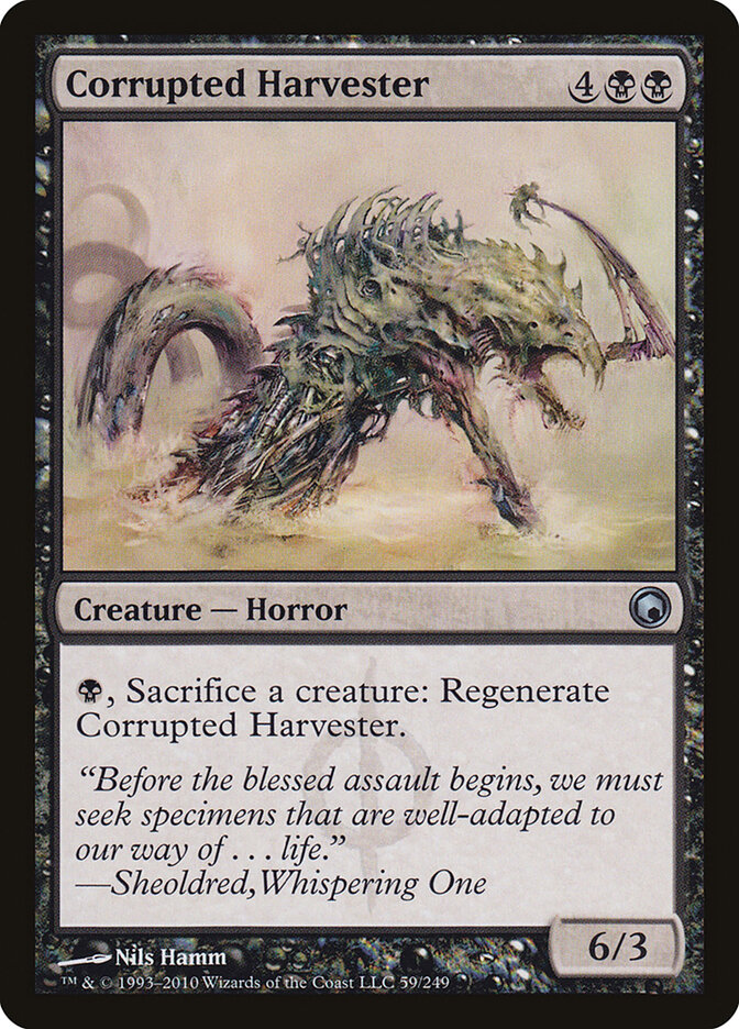 Corrupted Harvester card front