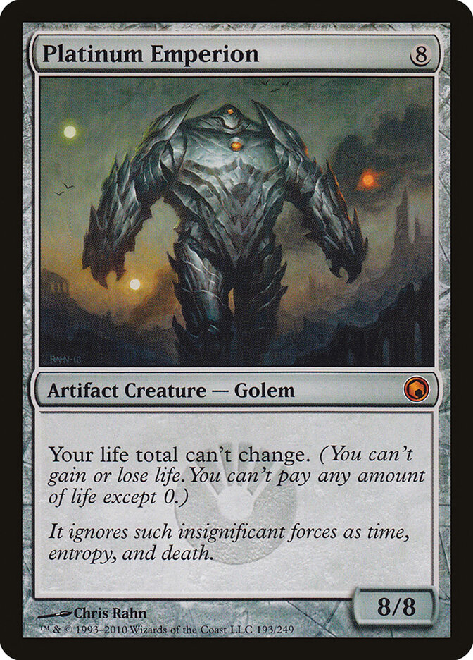 Platinum Emperion card front