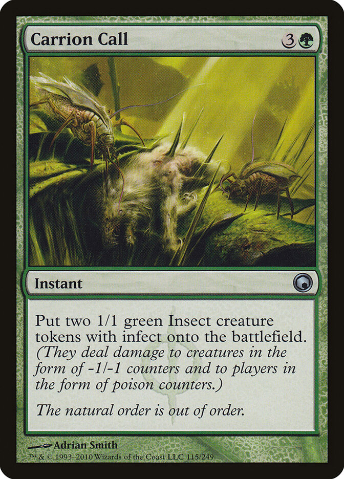 Carrion Call card front