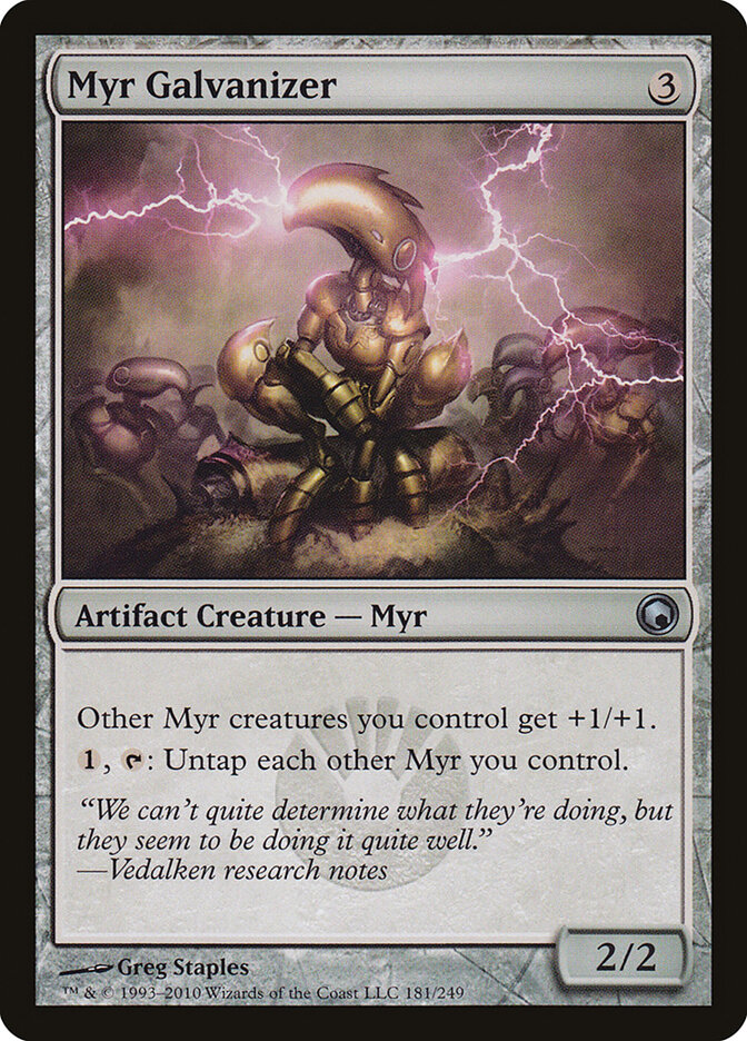 Myr Galvanizer card front