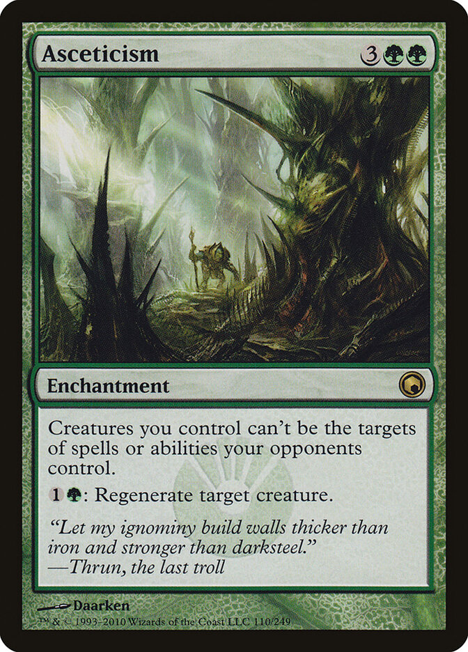 Asceticism card front