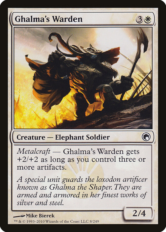 Ghalma's Warden card front
