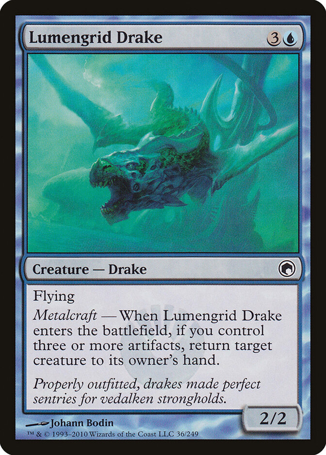 Lumengrid Drake card front