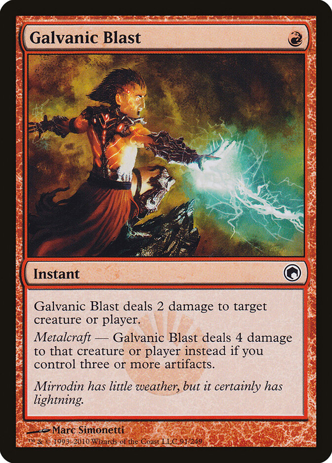 Galvanic Blast card front